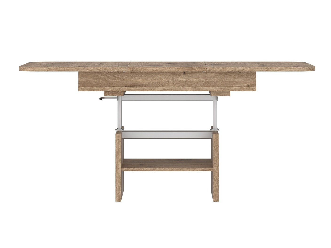 Raztegljiva klubska mizica Ontario 121 (Temen hrast)