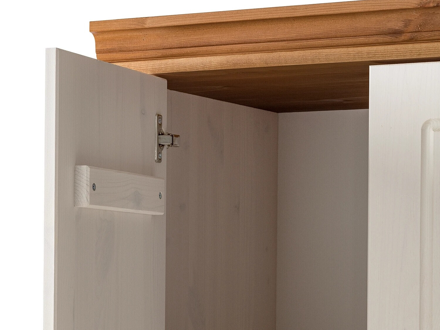 Garderobna omara Saltoro 137 (Bela + Medeni hrast)