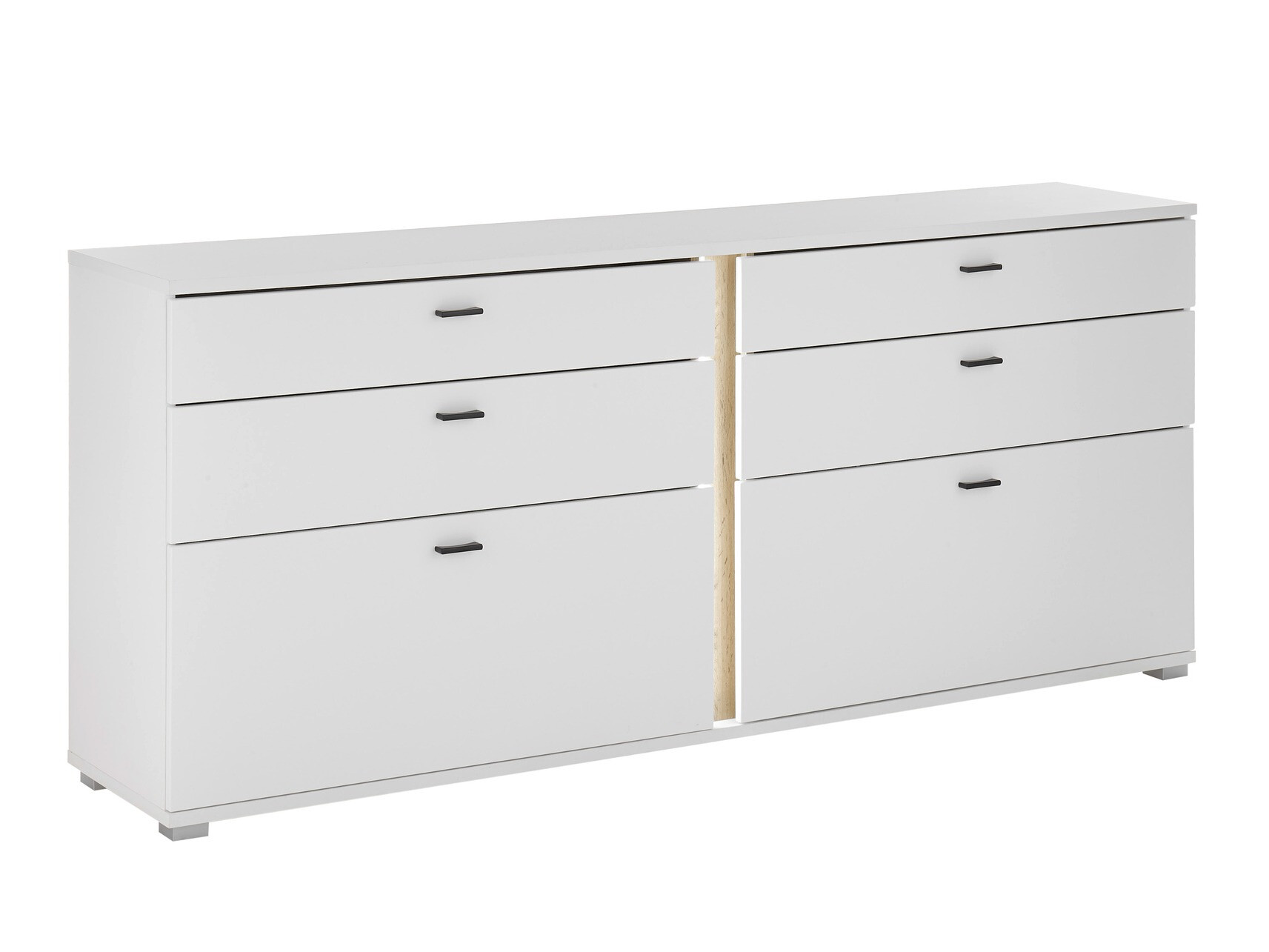 Komoda Avimavi 107 (Bela + Wotan hrast)