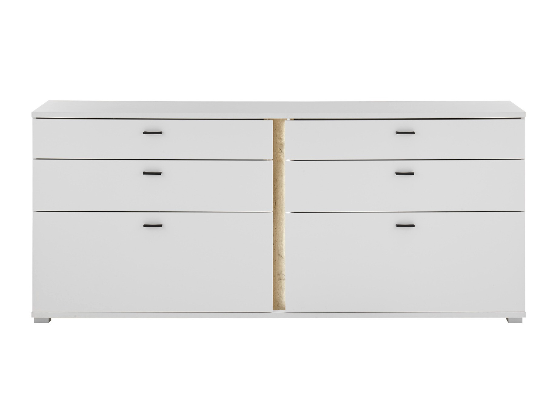 Komoda Avimavi 107 (Bela + Wotan hrast)