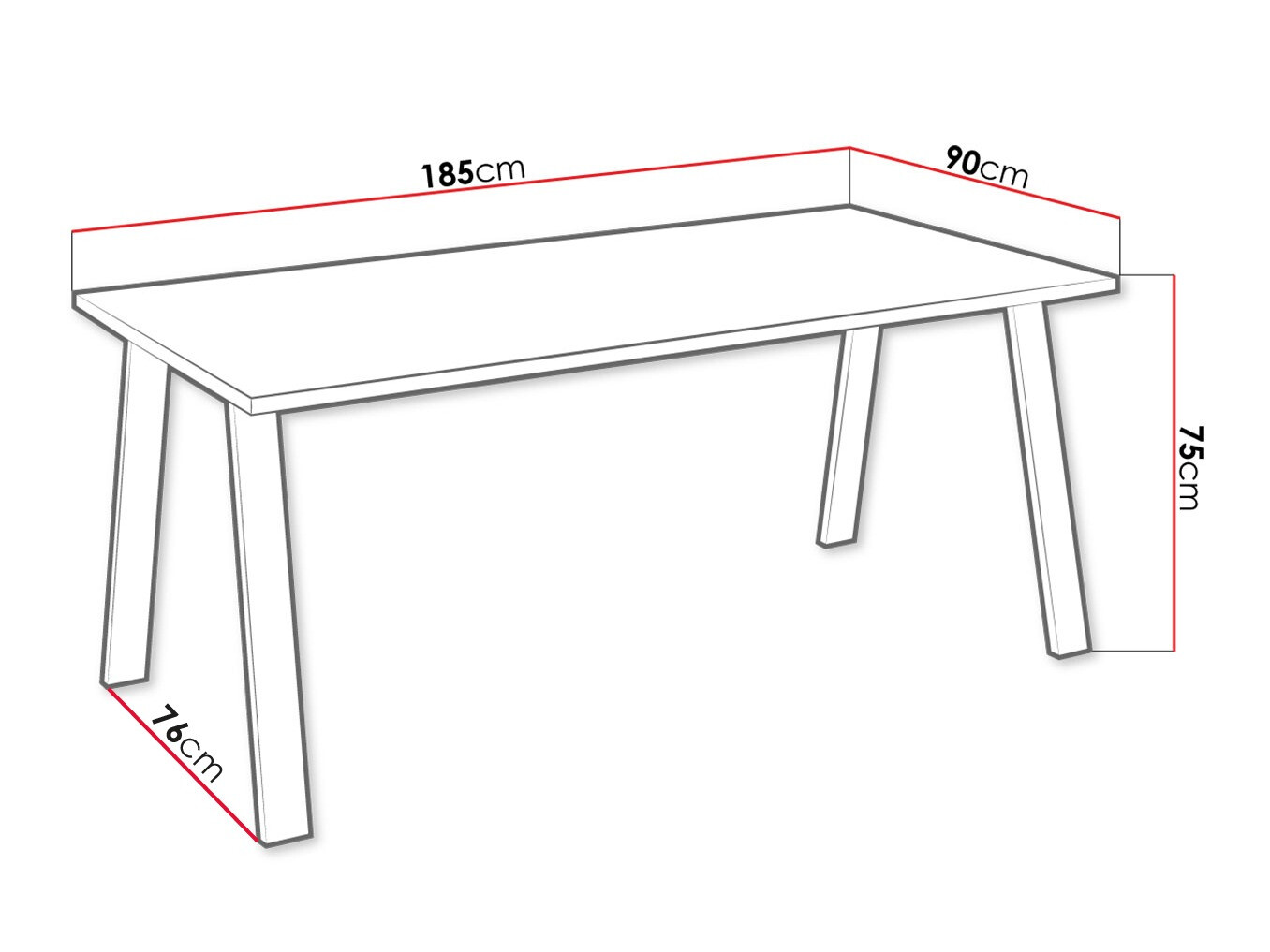 Miza Tucson 143 (Artisan hrast)