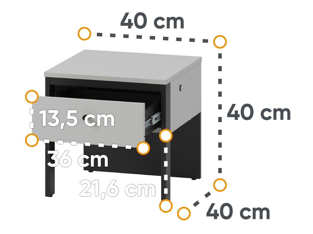 Nočna omarica Almela 104