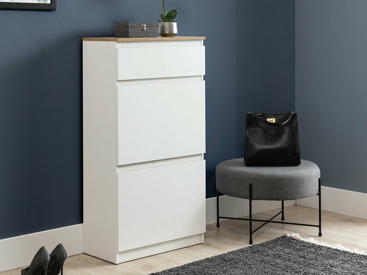 Omarica za čevlje Catelbi 108 (Bela + Hrast)