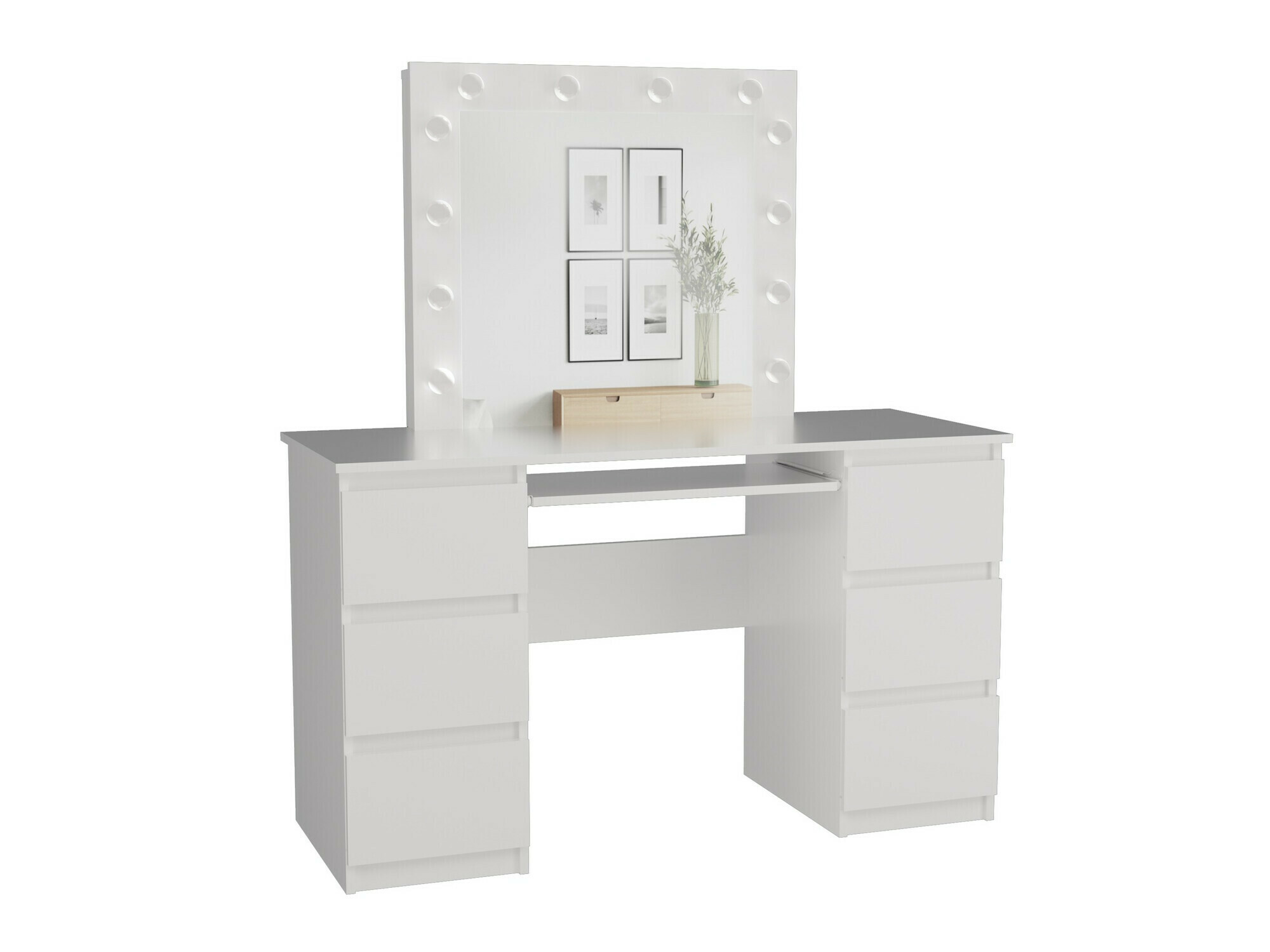 Toaletna mizica Mandeville 153 (Bela)