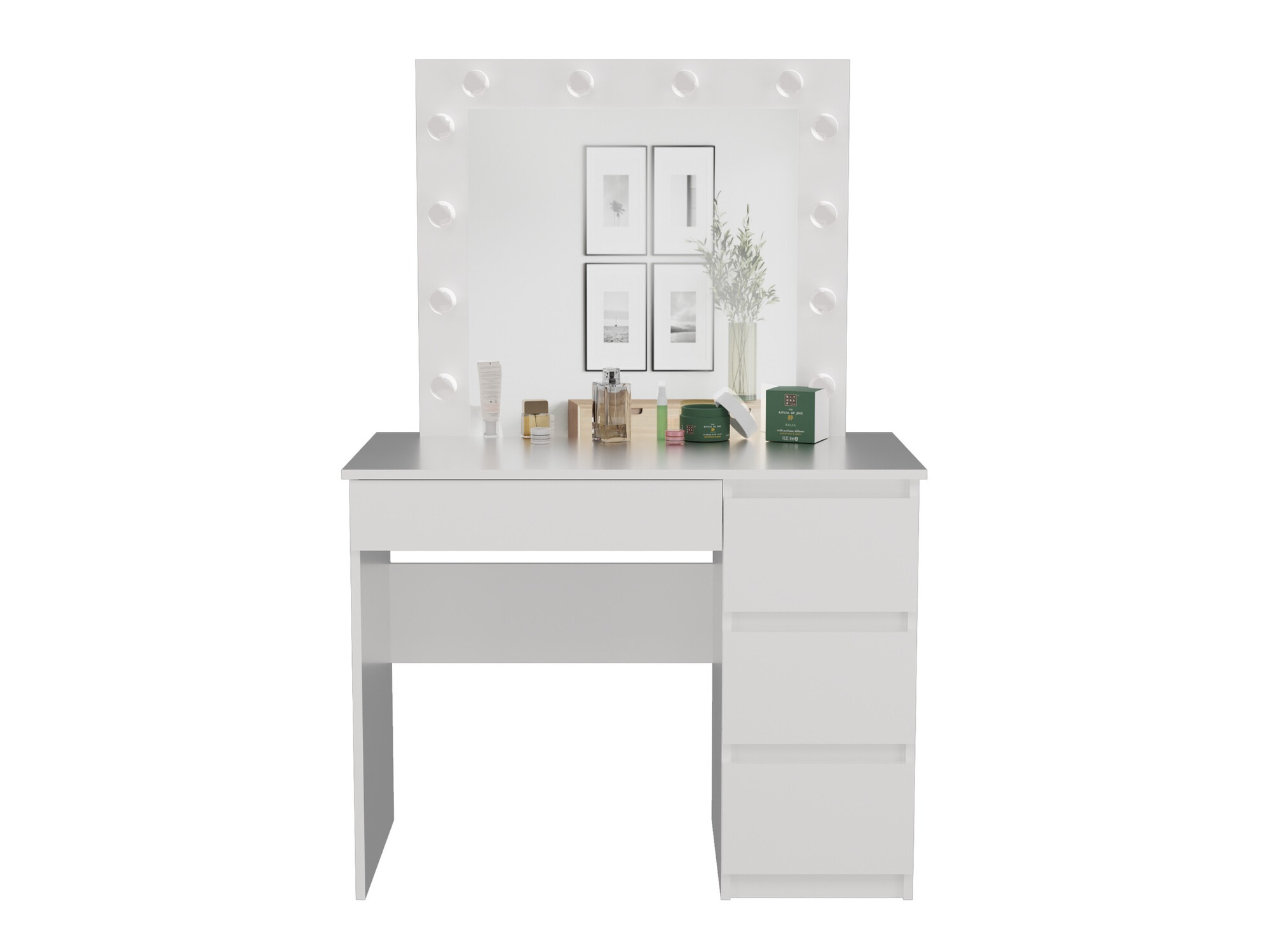 Toaletna mizica Mandeville 156 (Bela)