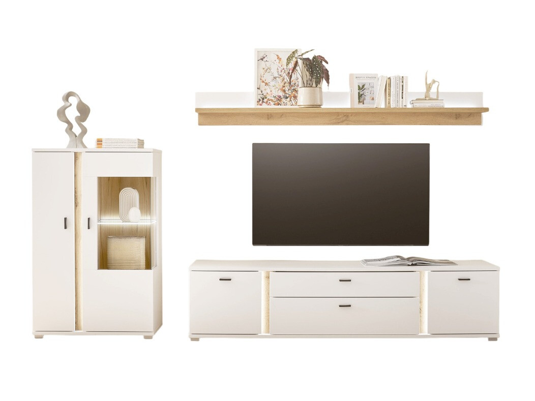 Dnevni prostor Avimavi 114 (Bela + Wotan hrast)