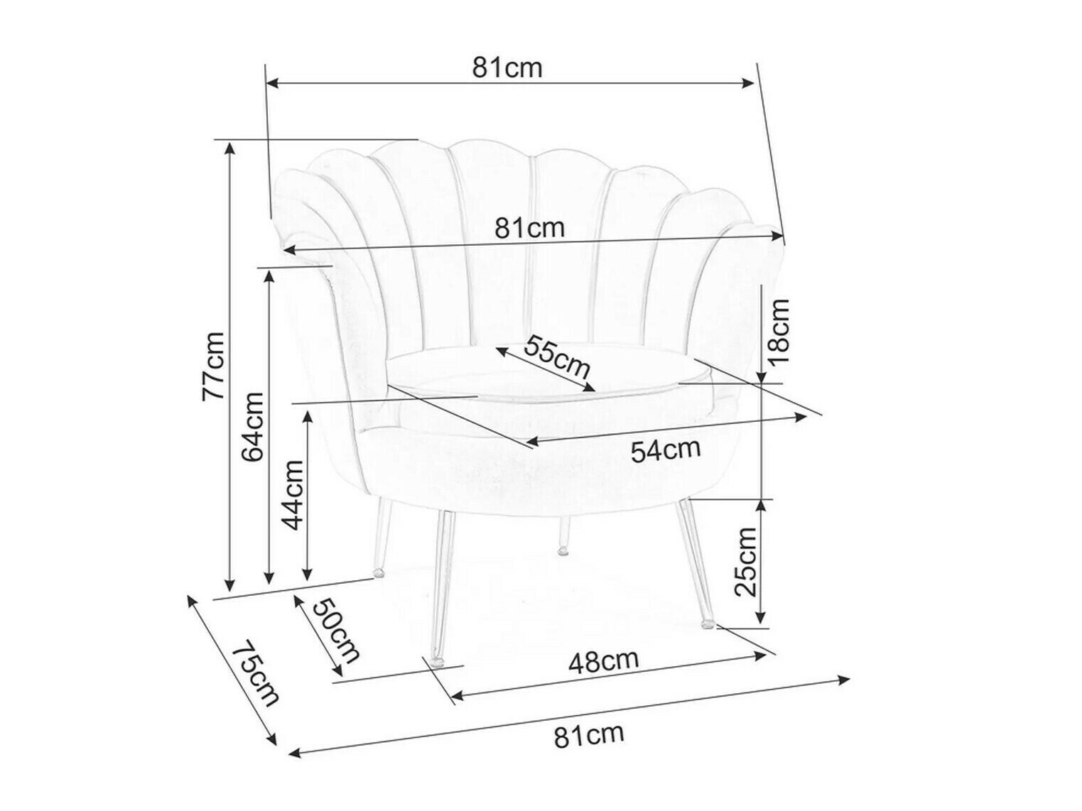 Fotelj Detroit 483 (Bež)