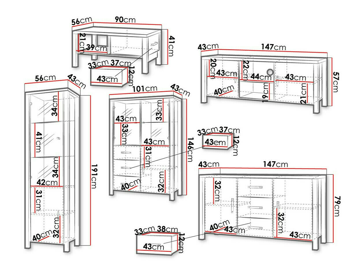 Komplet za dnevno sobo Tornua 108