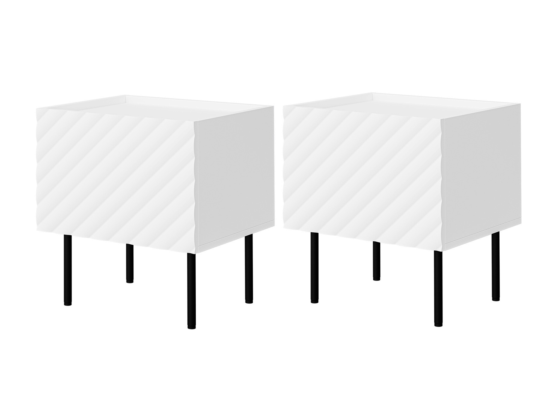 Komplet nočnih omaric Sillen (Bela)