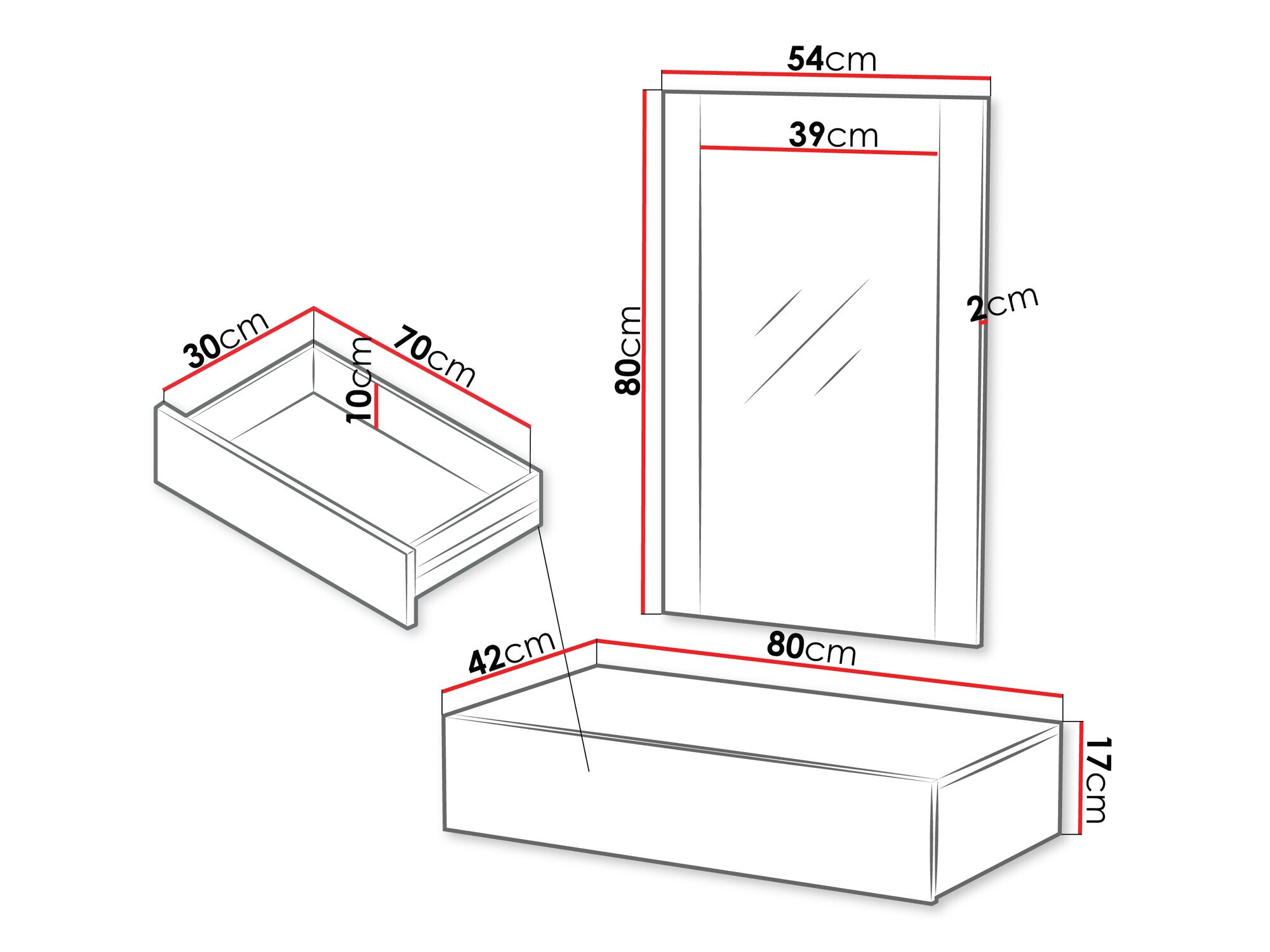 Toaletna mizica Melala 109