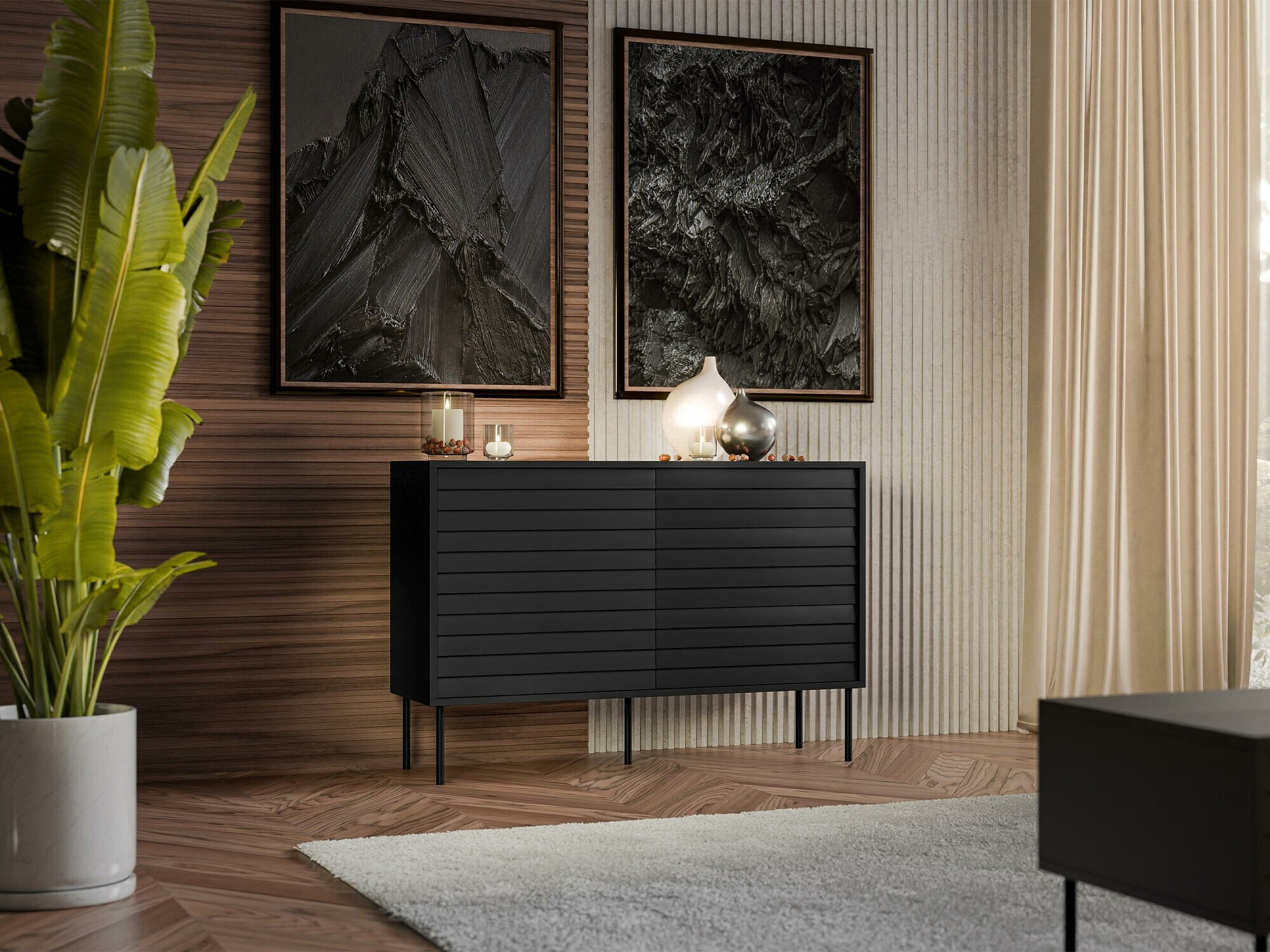 Komoda Flosoru 101 (Črna)