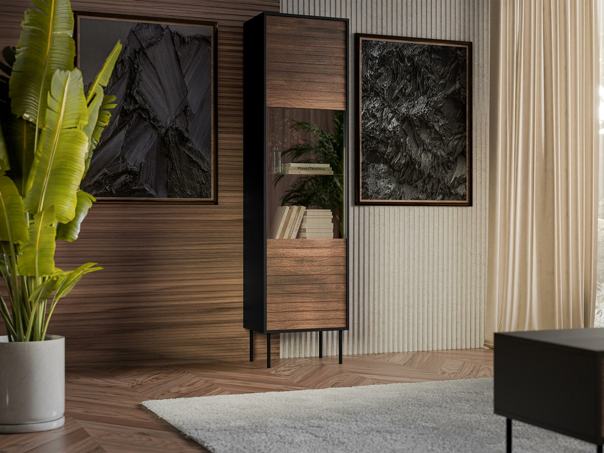 Regal Flosoru 107 (Oreh + Črna)