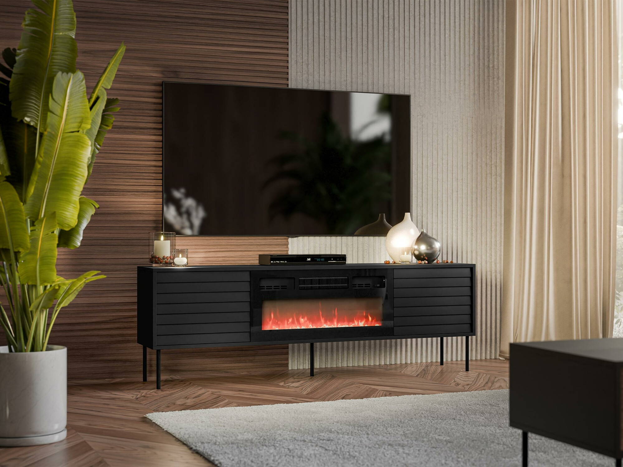 TV-omarica Flosoru 108 (Črna)