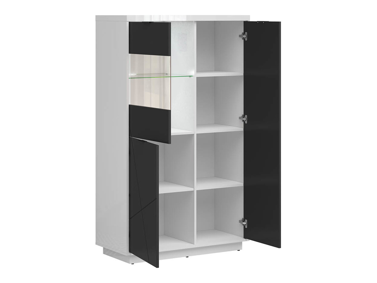 Regal Fivale 103 (Sijaj bela + Mat črna)