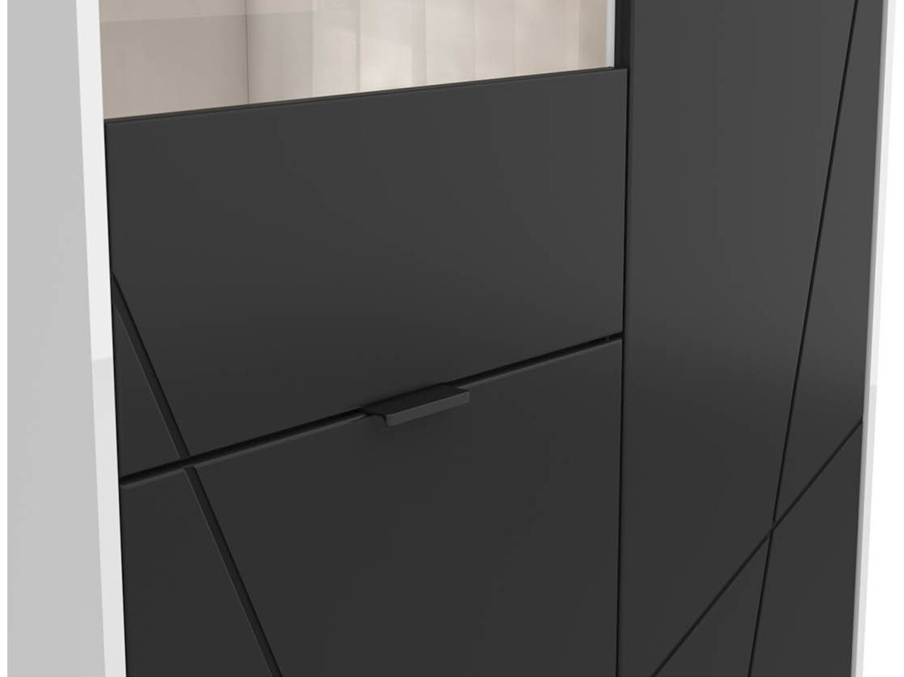 Regal Fivale 103 (Sijaj bela + Mat črna)