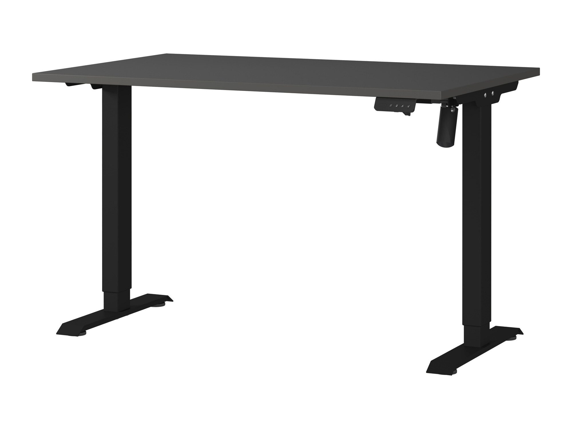 Dvižna pisalna miza Lartesi 115 (Grafit + Črna)
