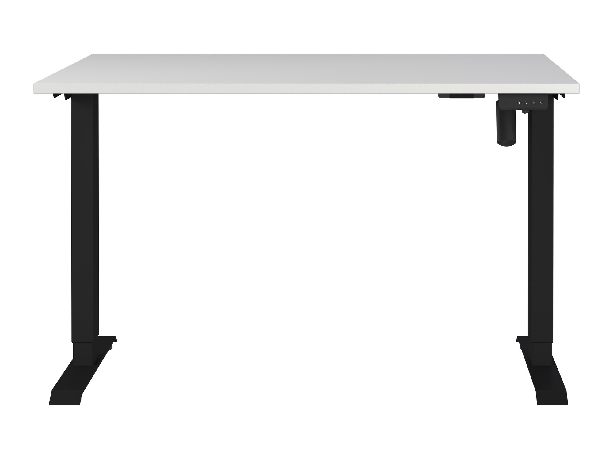 Dvižna pisalna miza Lartesi 115 (Svetlo siva + Črna)