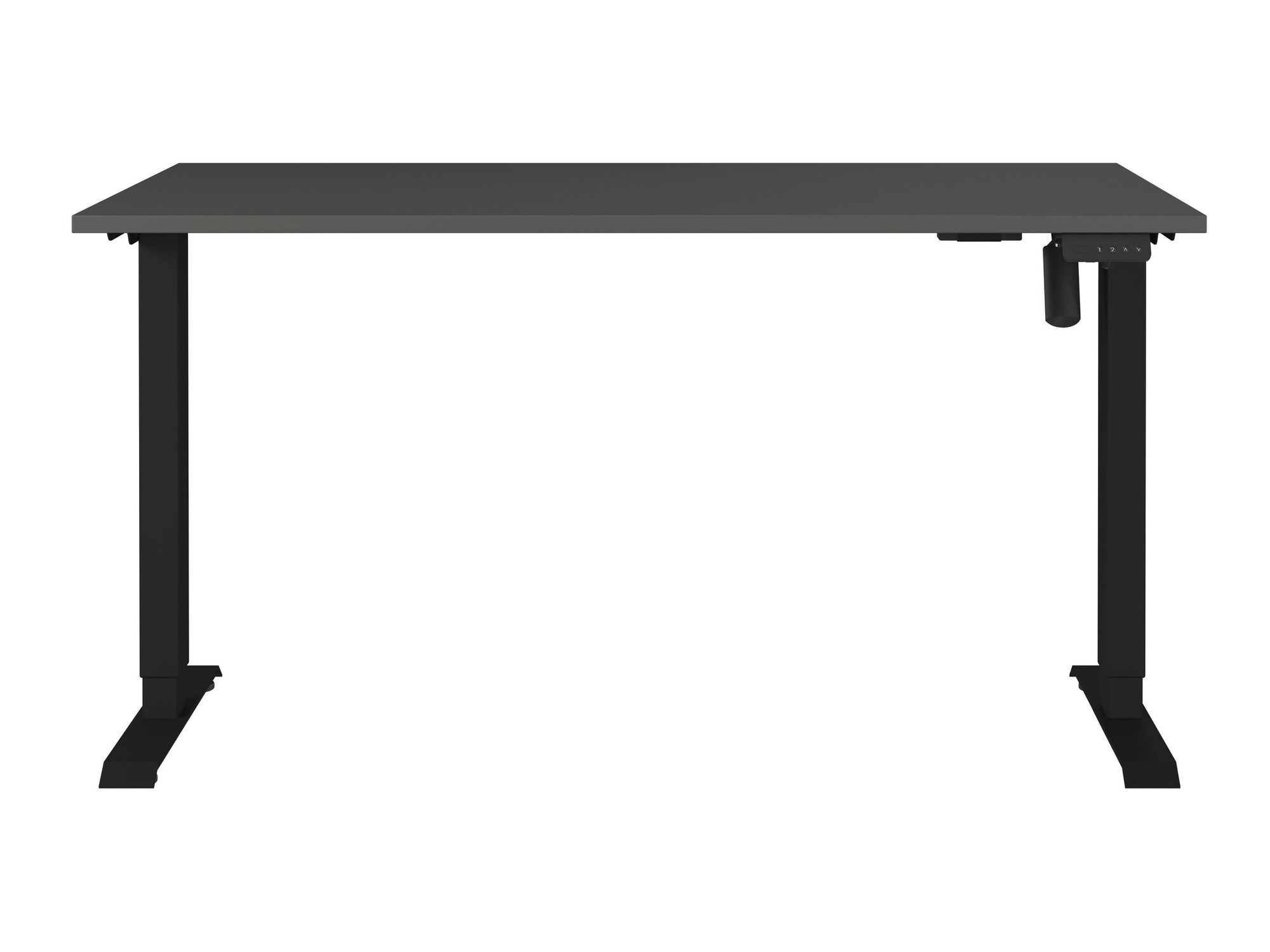 Dvižna pisalna miza Lartesi 116 (Grafit + Črna)