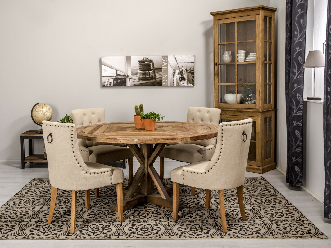 Jedilniški komplet Bloomington 209 (Beige + Rjava)