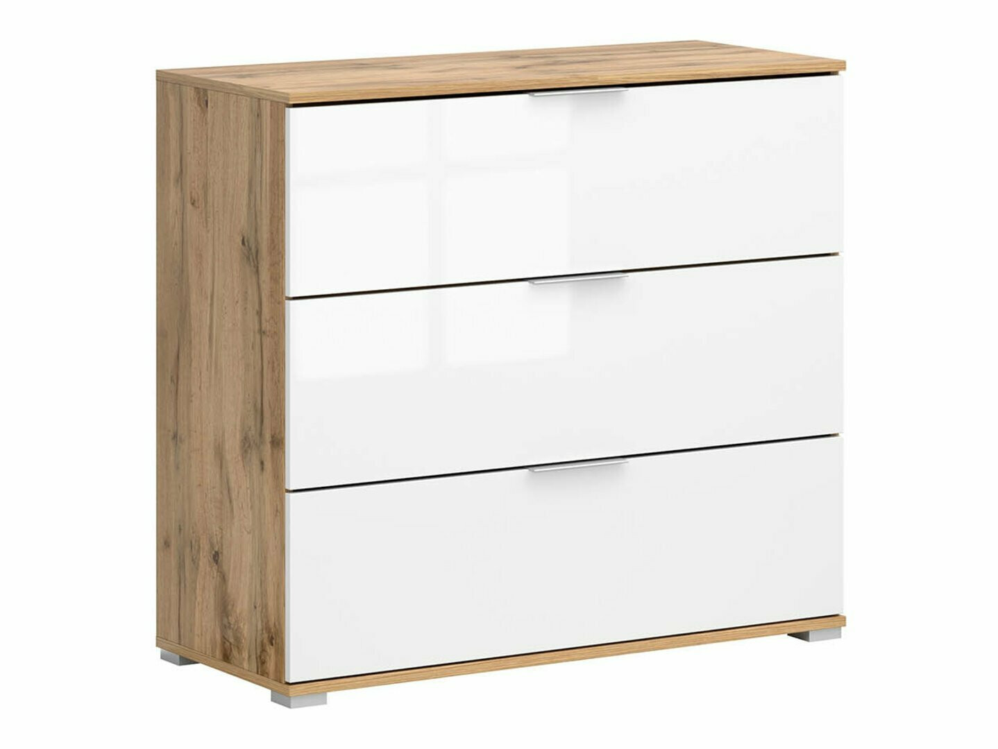 Komoda Tivetra 102 (Wotan hrast + Sijaj bela)