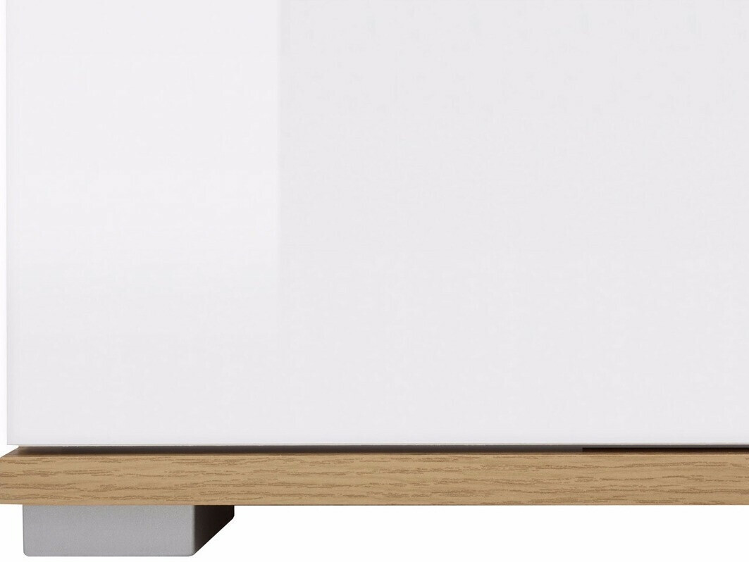 Komoda Tivetra 102 (Wotan hrast + Sijaj bela)