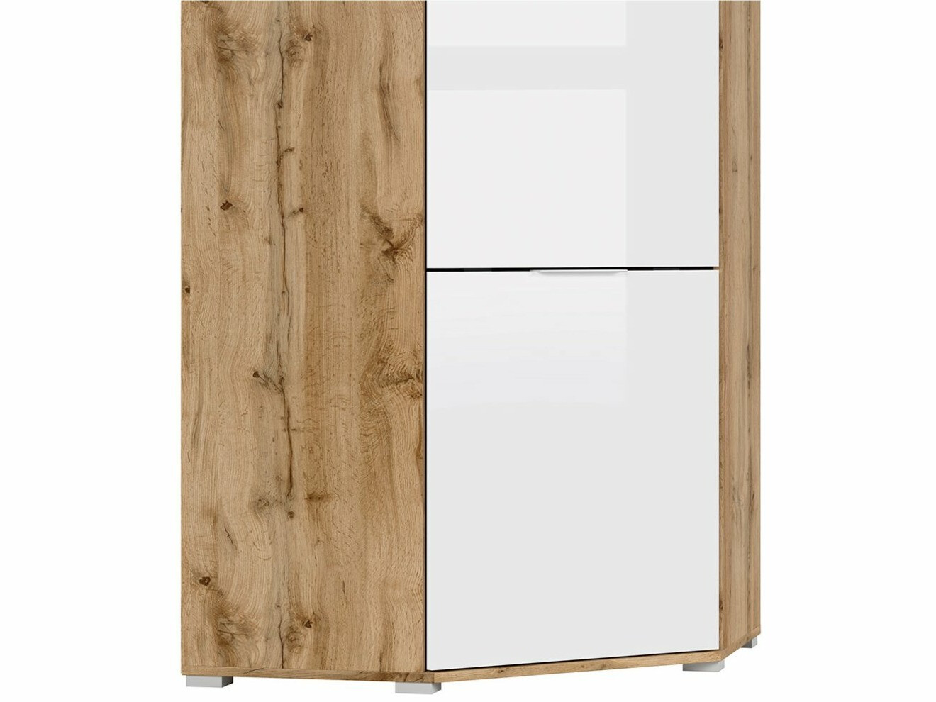 Kotna omara Tivetra 116 (Wotan hrast + Sijaj bela)