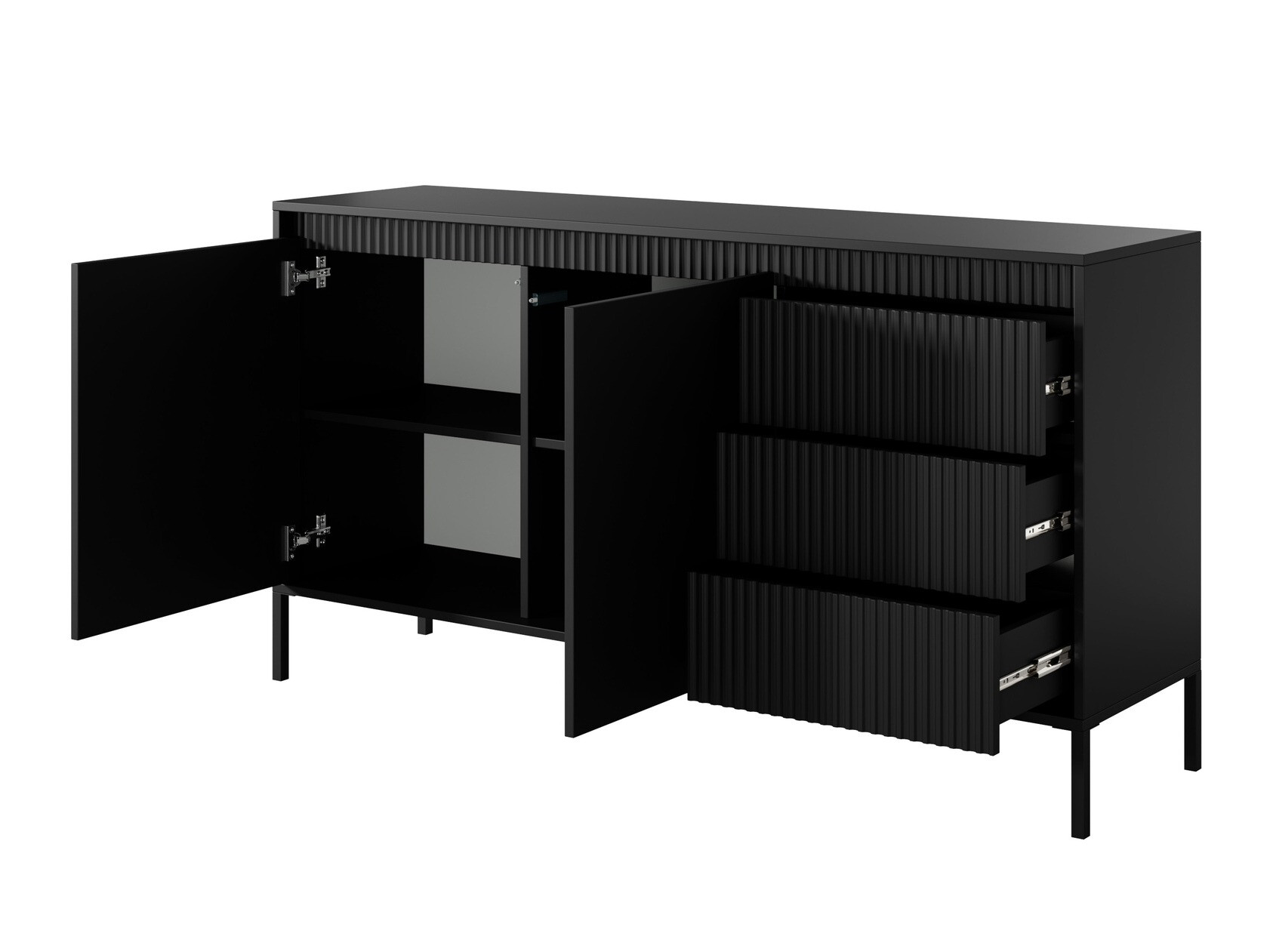 Komoda Romfele 101 (Črna)