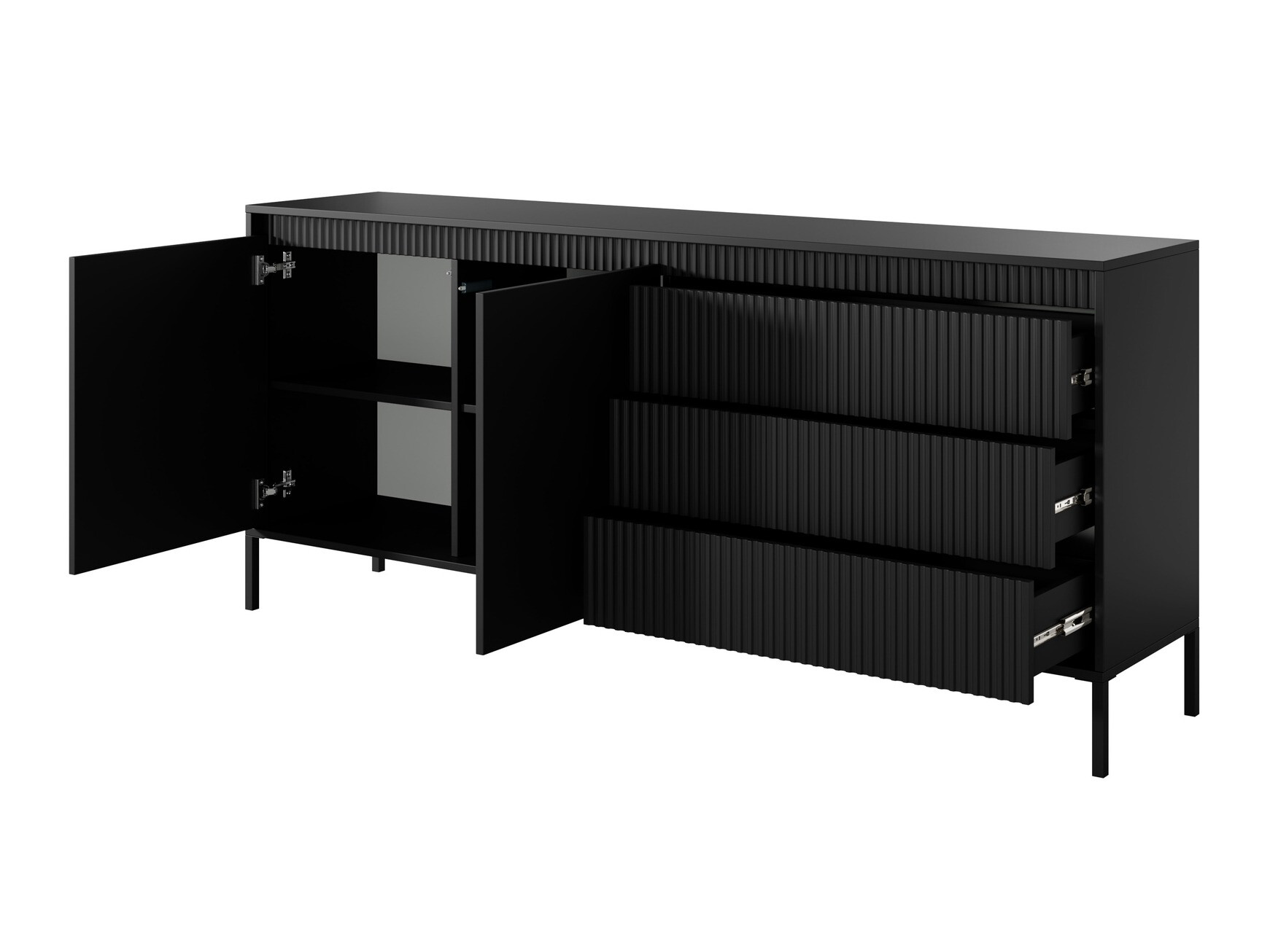 Komoda Romfele 102 (Črna)