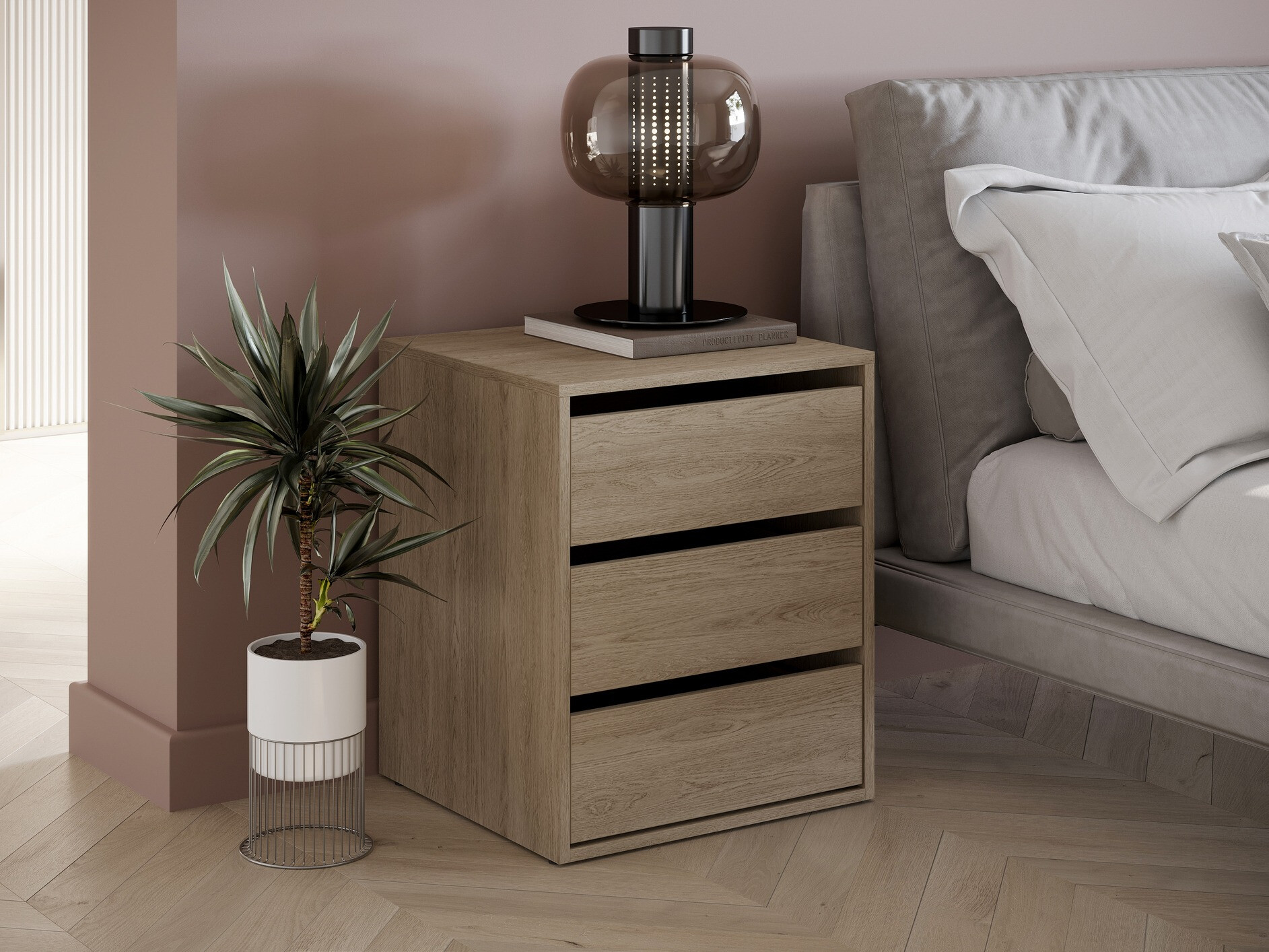 Nočna omarica Cirdelu 113 (Hrast)