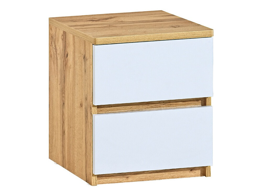 Nočna omarica Evaropha 109 (Wotan hrast + Bela)