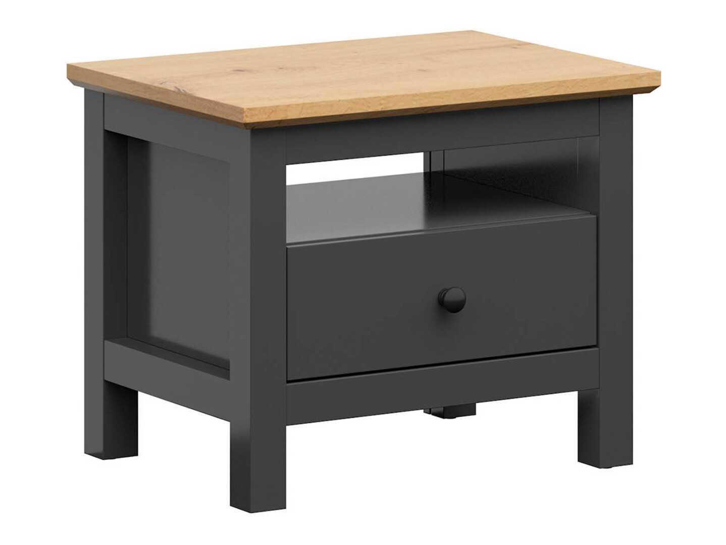 Nočna omarica Sordoro 100 (Grafit + Artisan hrast)