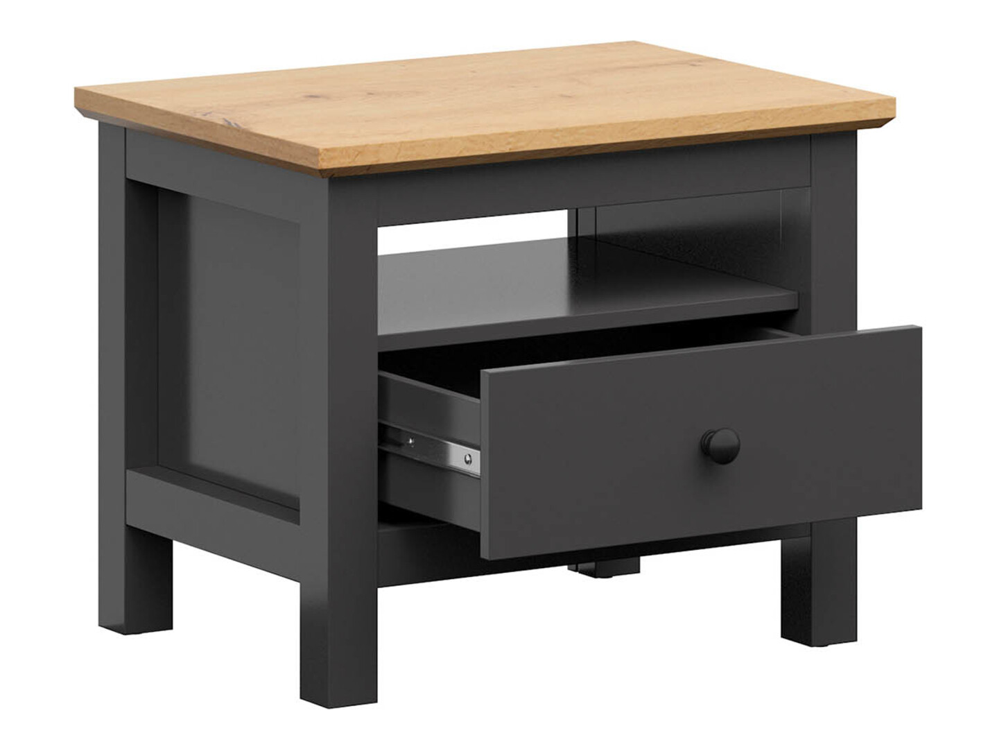 Nočna omarica Sordoro 100 (Grafit + Artisan hrast)