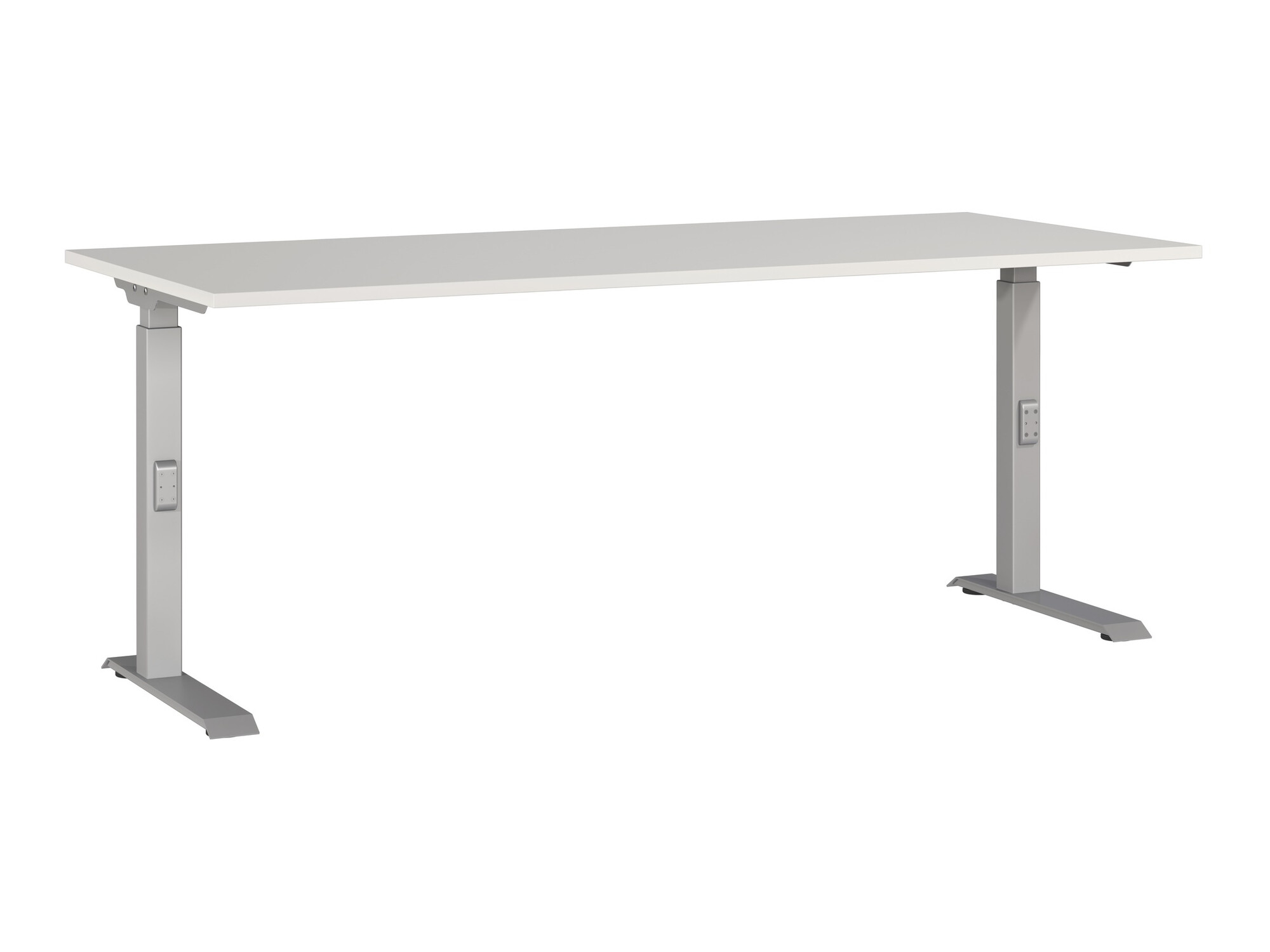 Pisalna miza Eliromo 124 (Svetlo siva + Srebrna)