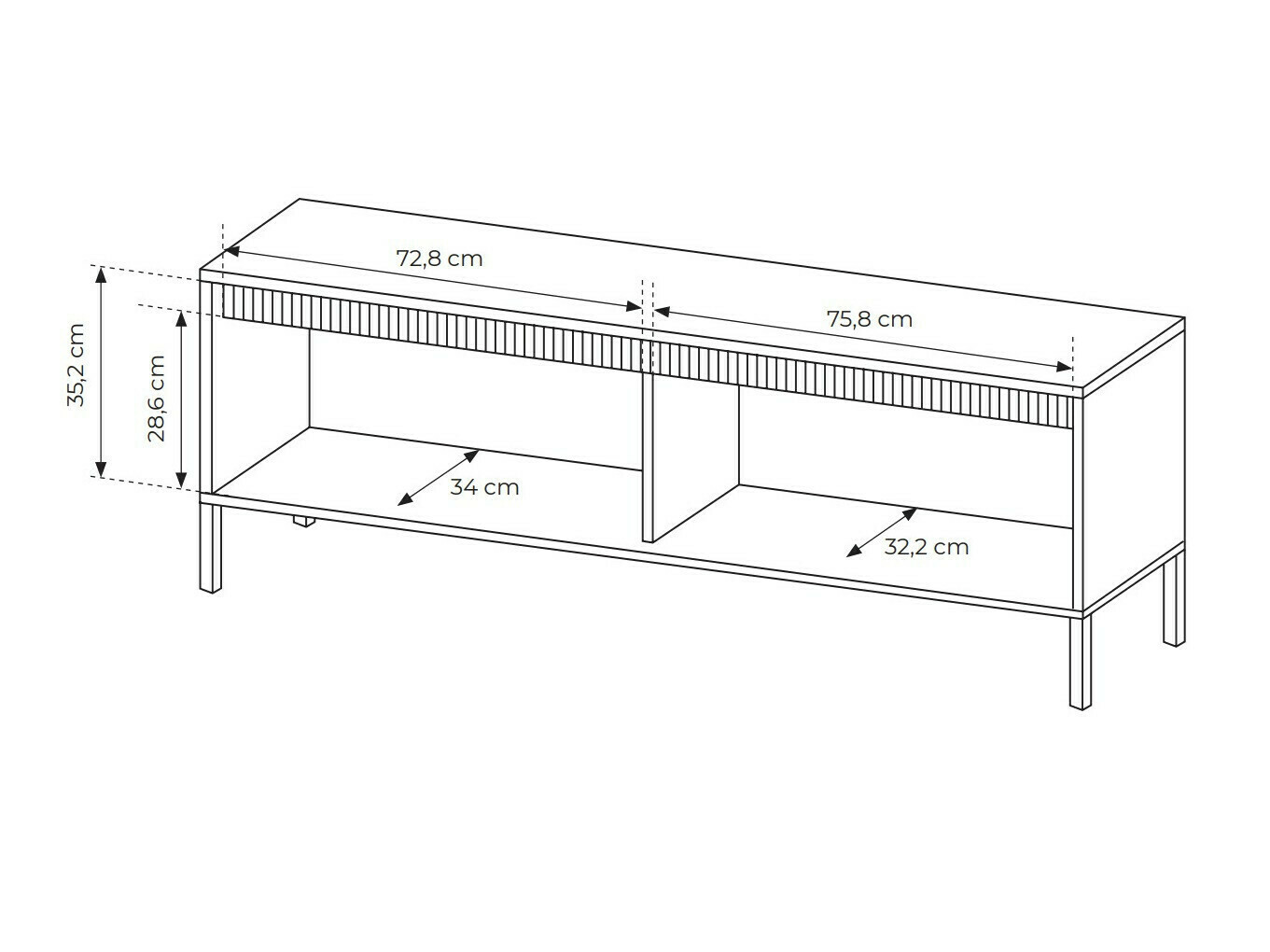 TV-omarica Romfele 103 (Črna)