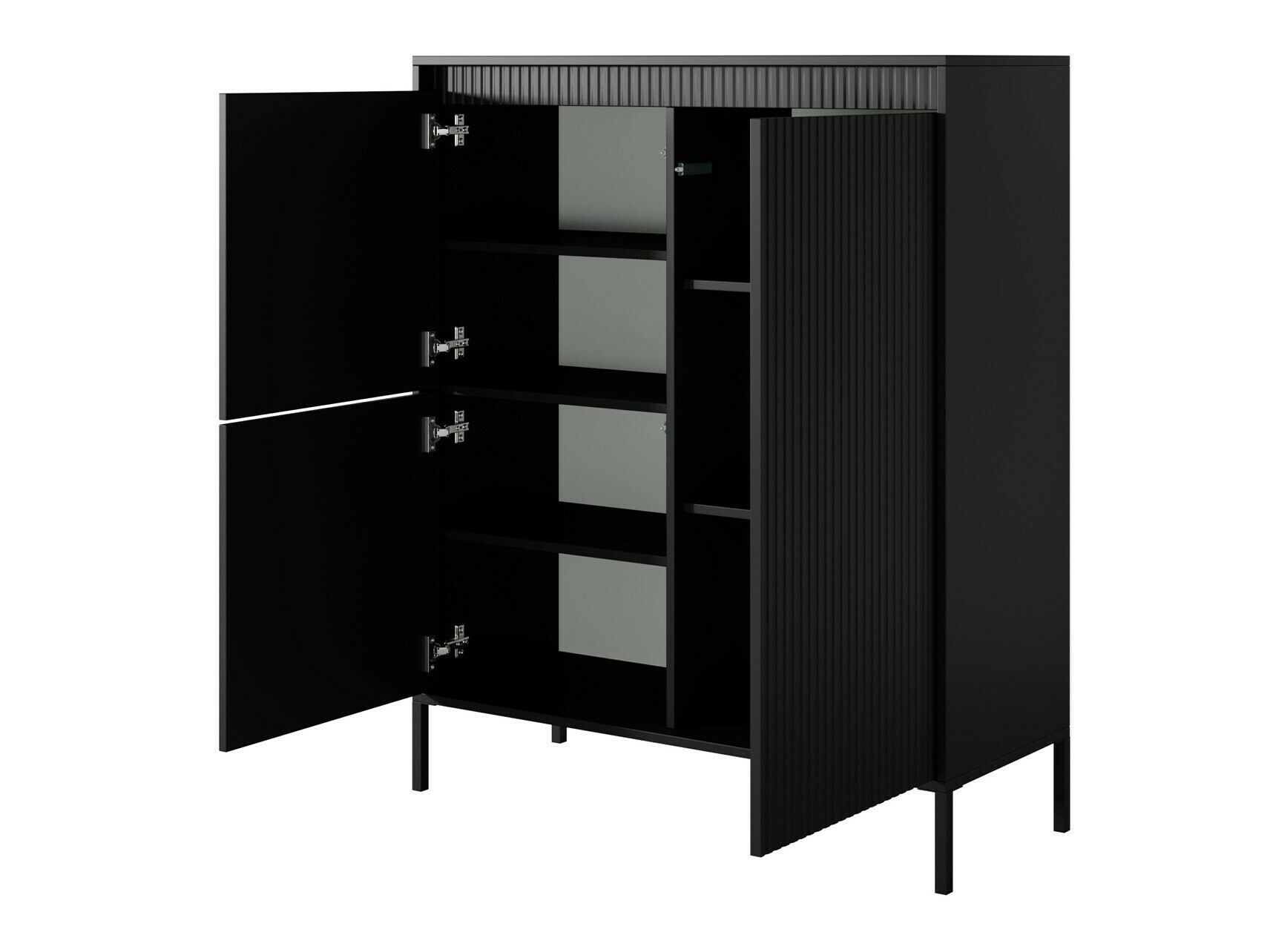 Komplet za dnevno sobo Romfele 106 (Črna)