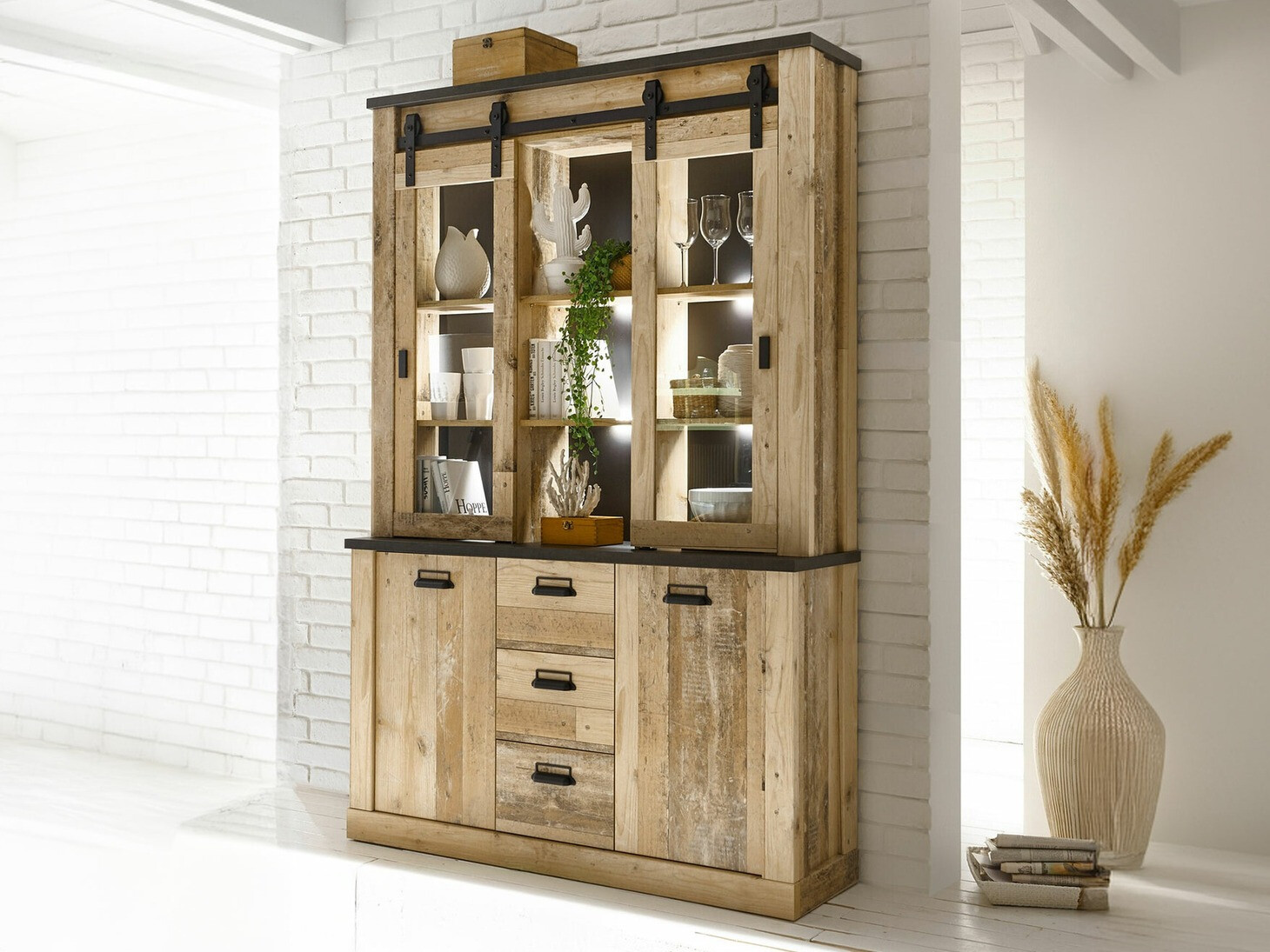 Regal Cirtale 110 (Rustikalen les + Antracit)