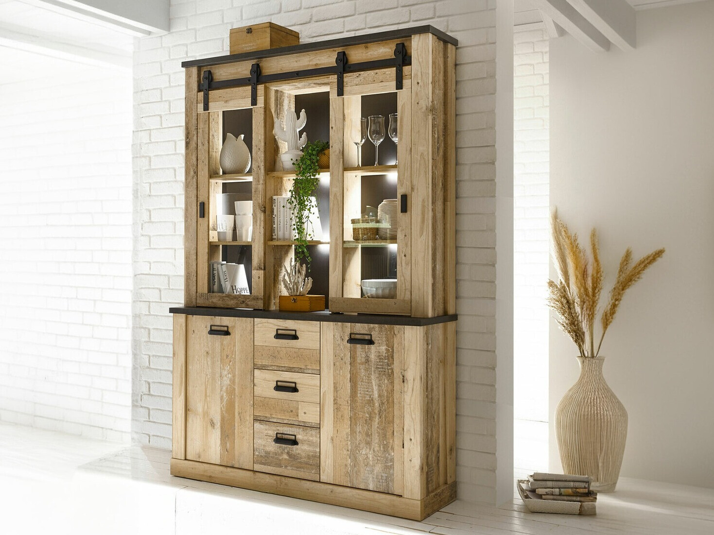 Regal Cirtale 110 (Rustikalen les + Antracit)