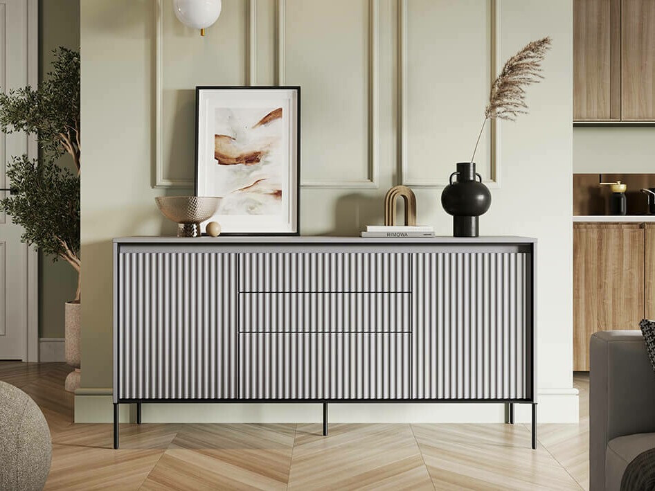 Komoda Fernolu 100 (Siva + Črna)