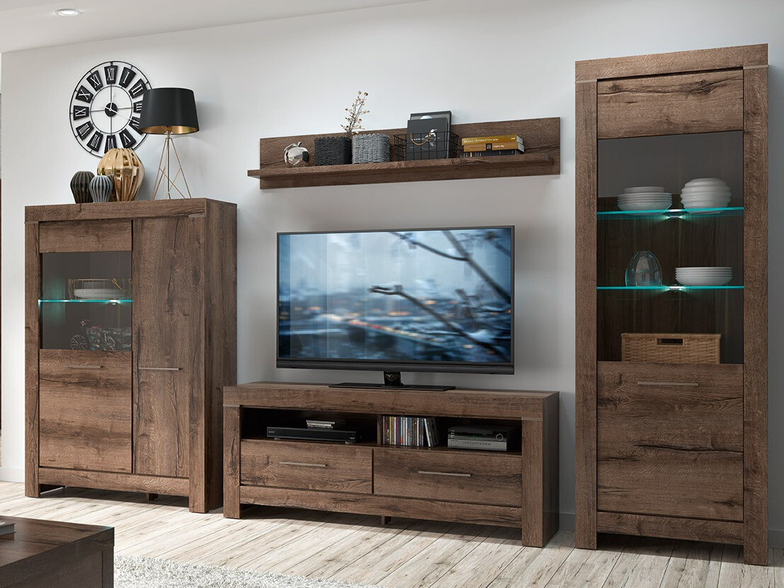 Komplet za dnevno sobo Dunfelu 105 (Monastery hrast)