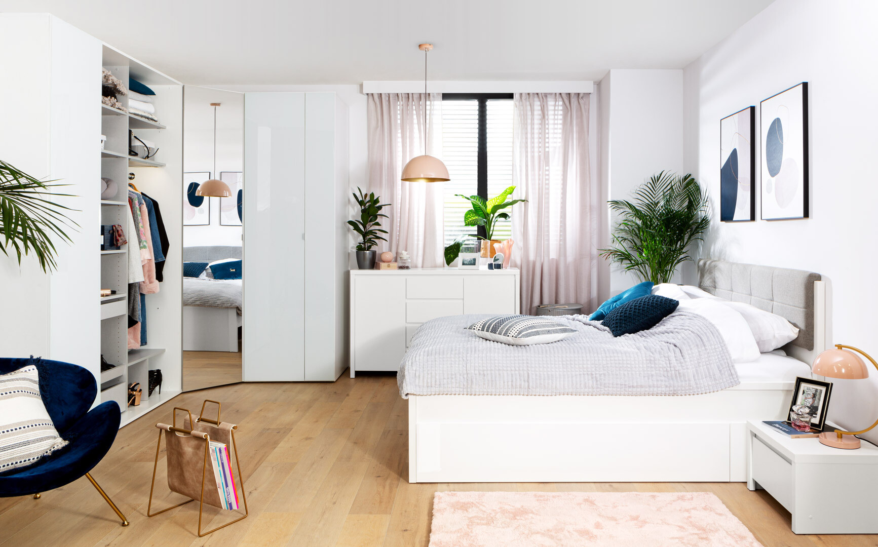 Nočna omarica Nolroma 102 (Bela)