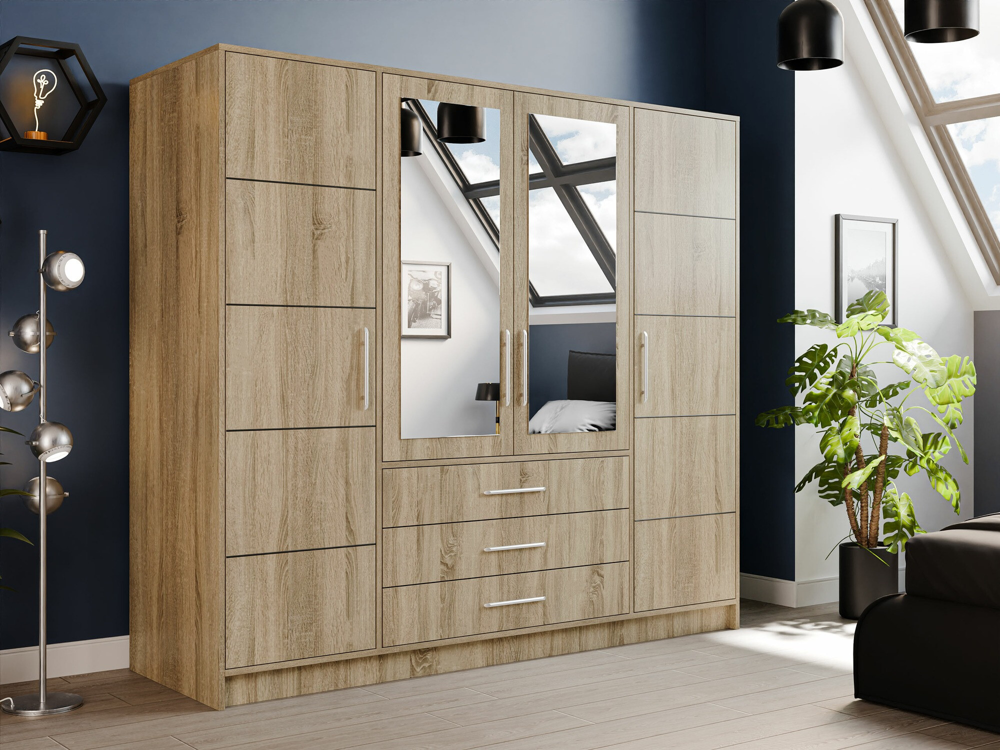 Garderobna omara Dortivu 154 (Sonoma hrast)