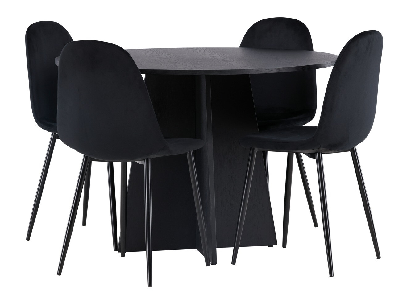 Jedilniški komplet Dallas 4008 (Črna)