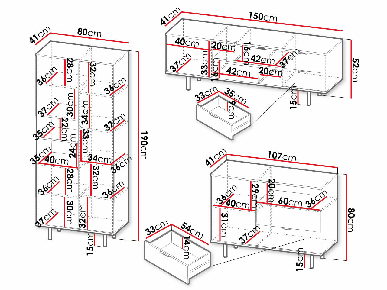 Komplet za dnevno sobo Decus II (Kašmir)