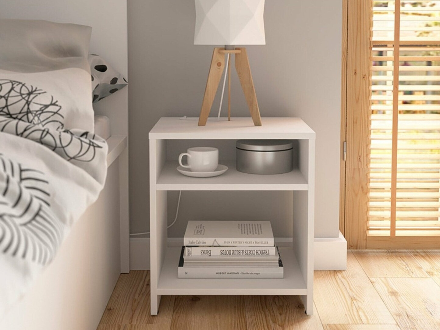 Nočna omarica Votola 106 (Bela)