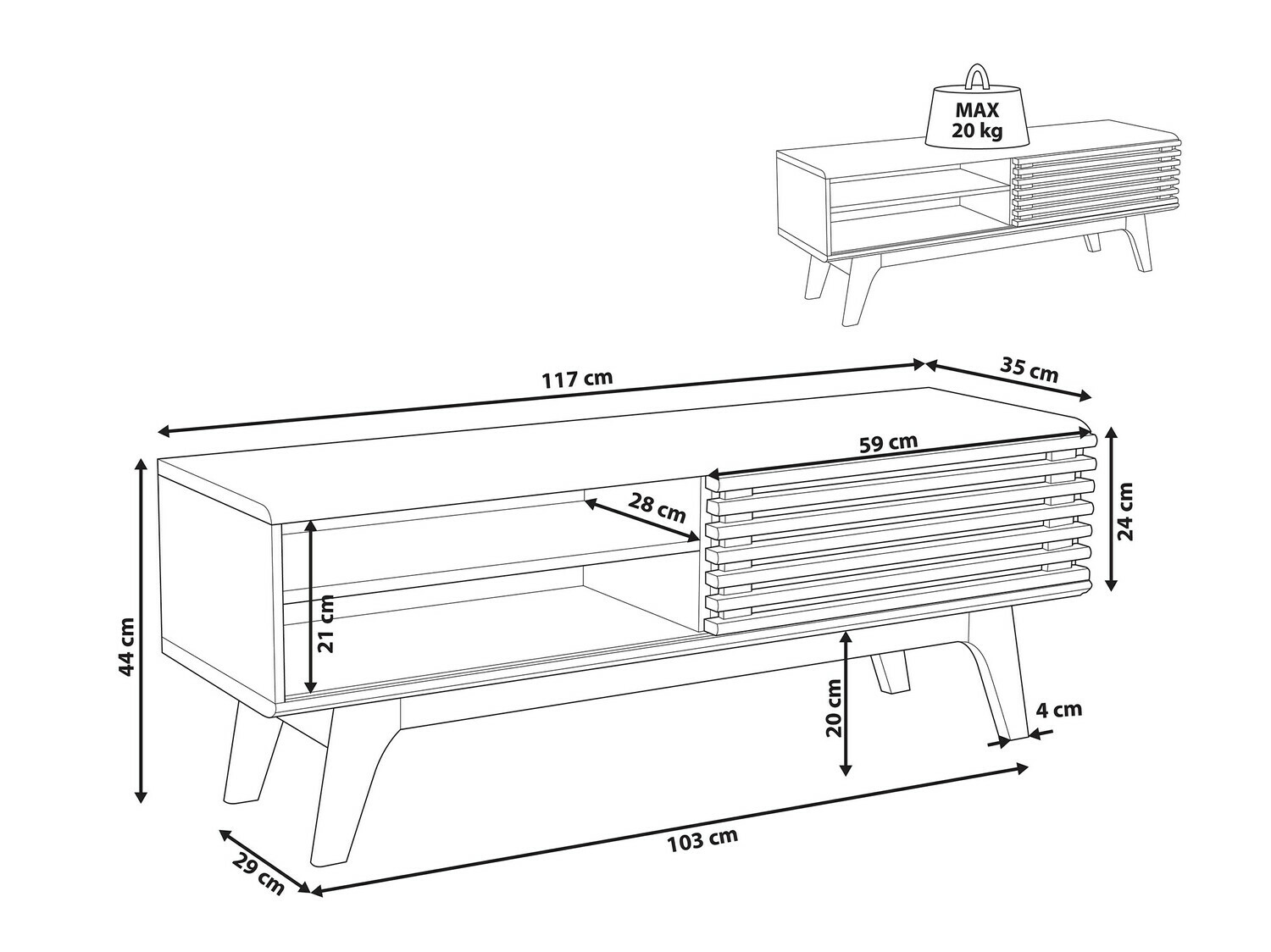 TV-omarica Berwyn 210 (Temen les)