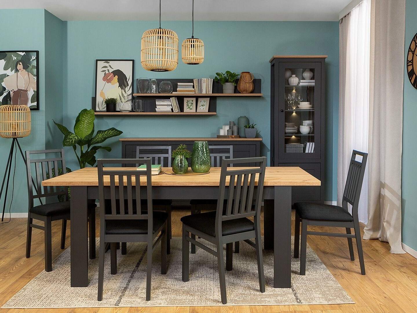 Miza Sordoro 122 (Grafit + Artisan hrast)