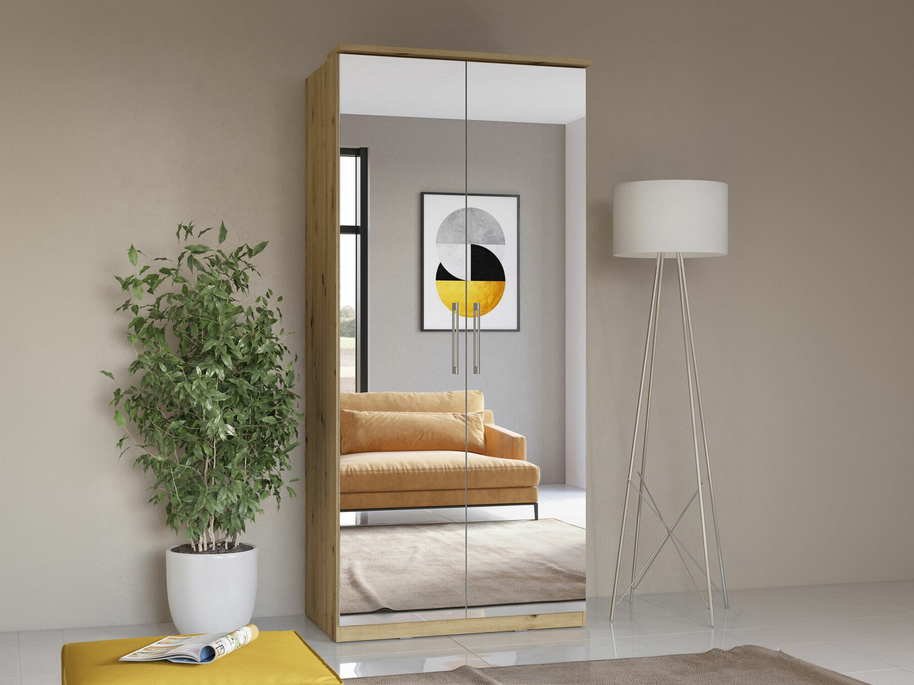 Garderobna omara Tenodea 109 (Artisan hrast)