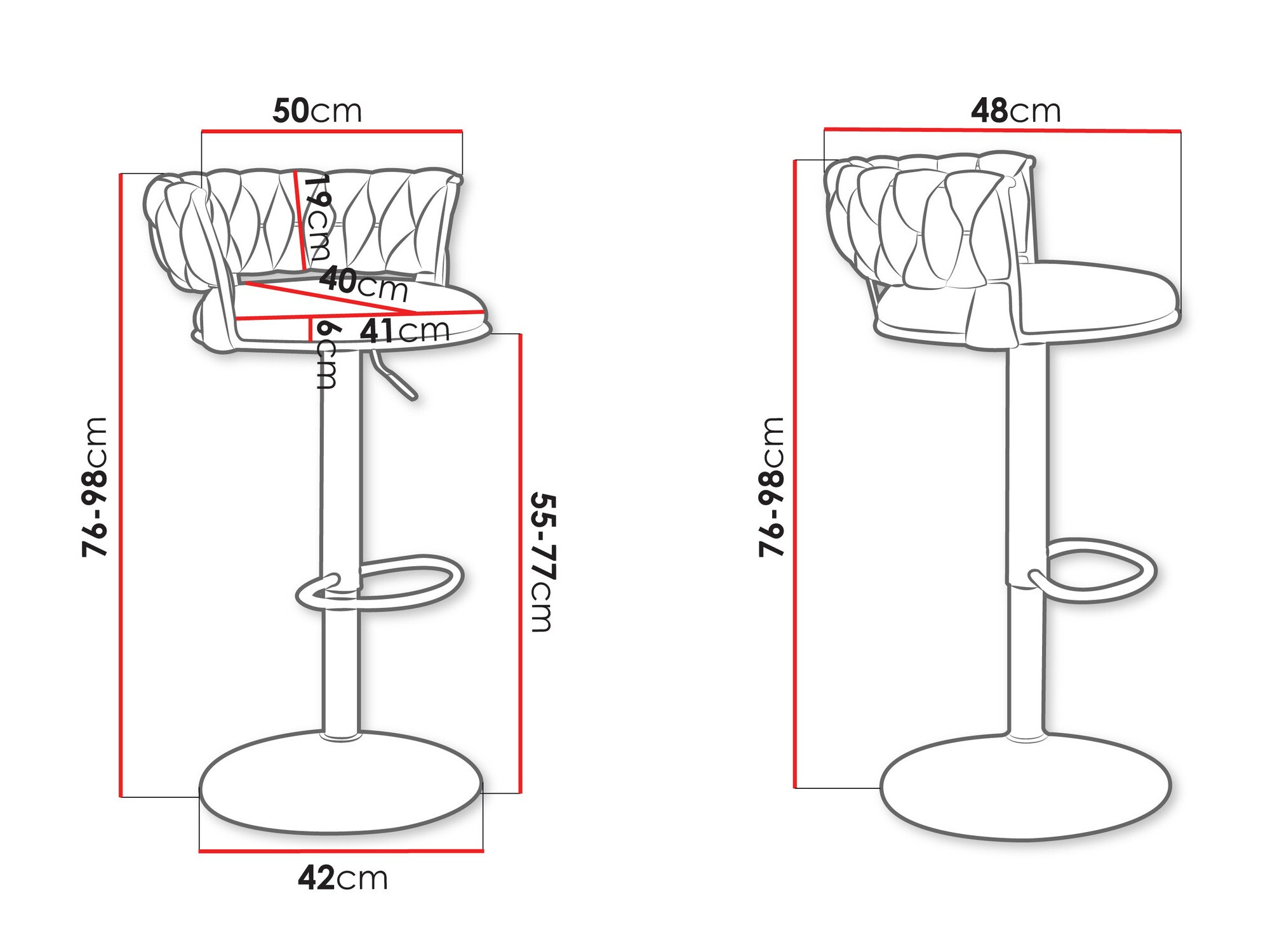 Barski stol Comfivo Hilaritas II (Bež)