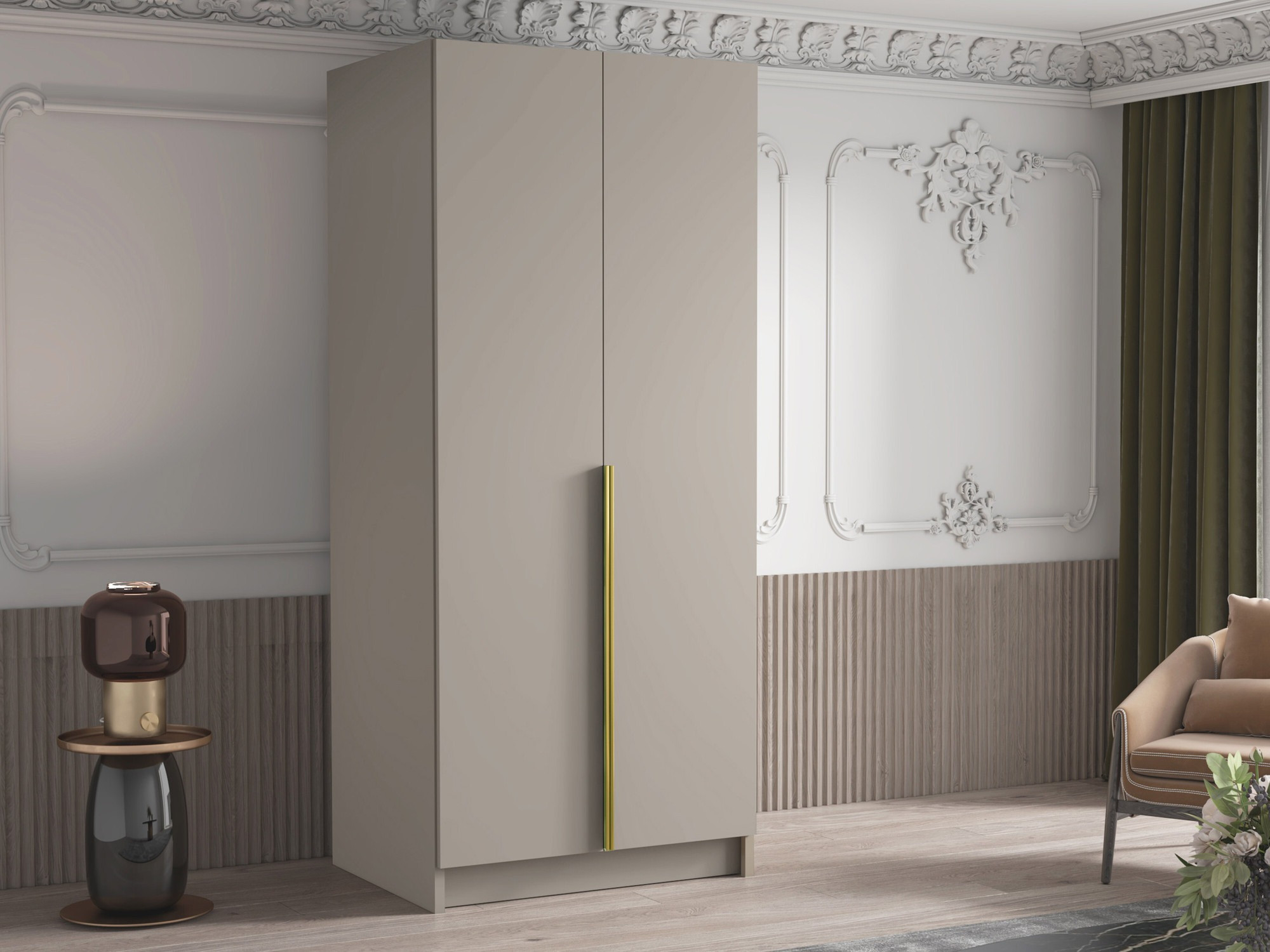 Garderobna omara Closico 195 (Kašmir + Zlata)