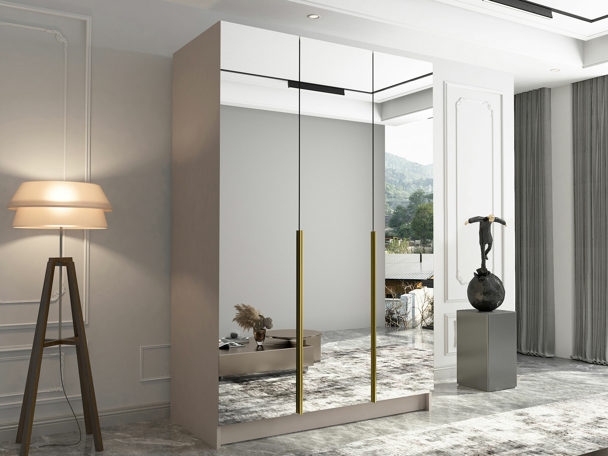 Garderobna omara Closico 196 (Kašmir + Zlata)